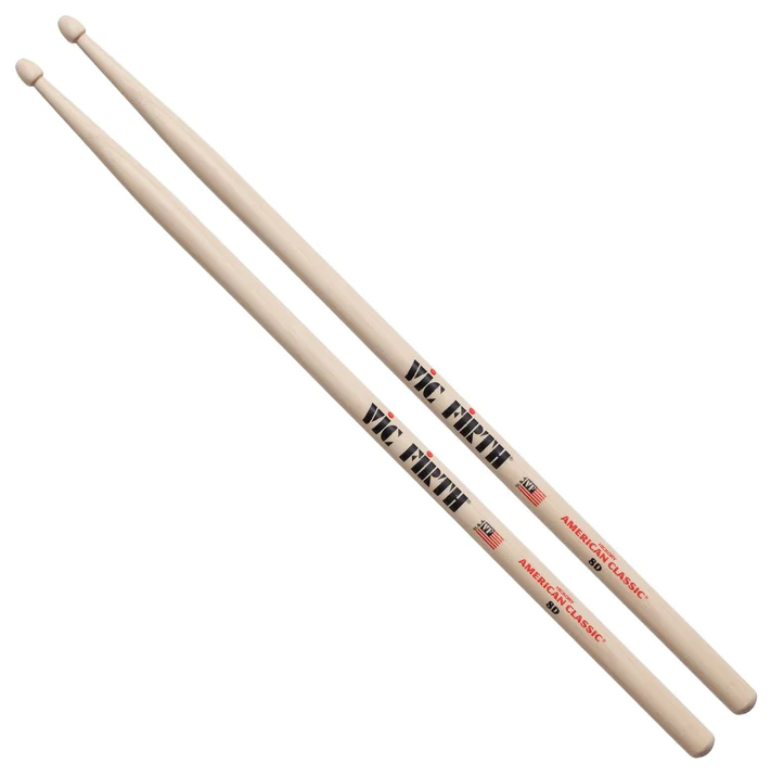 Vic Firth 8D American Classic Drum Sticks - Wood Tip
