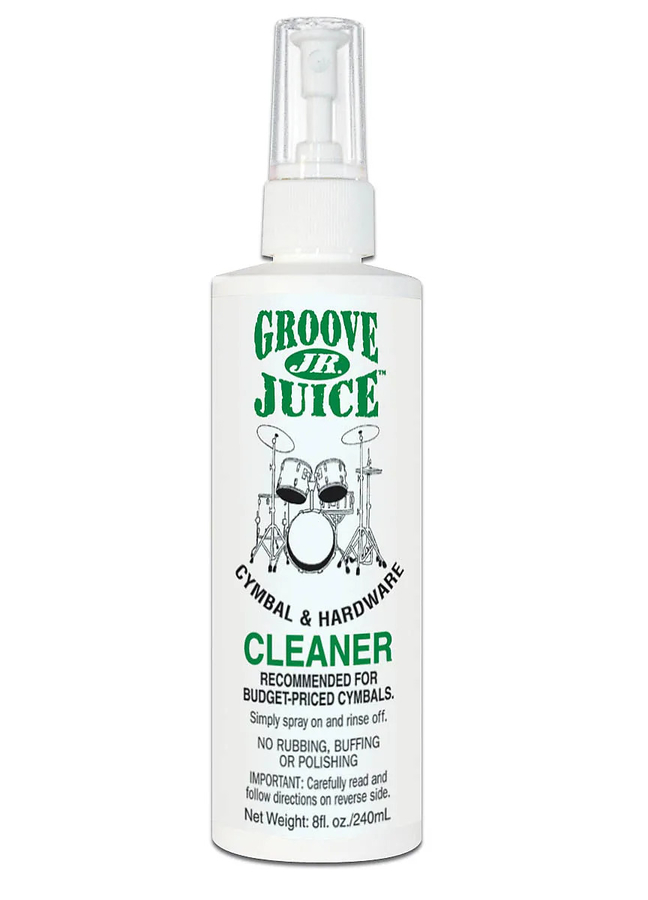Groove Juice JNR Cymbal Cleaner For Sheet Bronze Cymbals – 8oz / 240ml