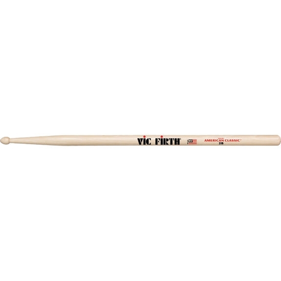 Vic Firth 2B American Classic Drumsticks - Wood Tip