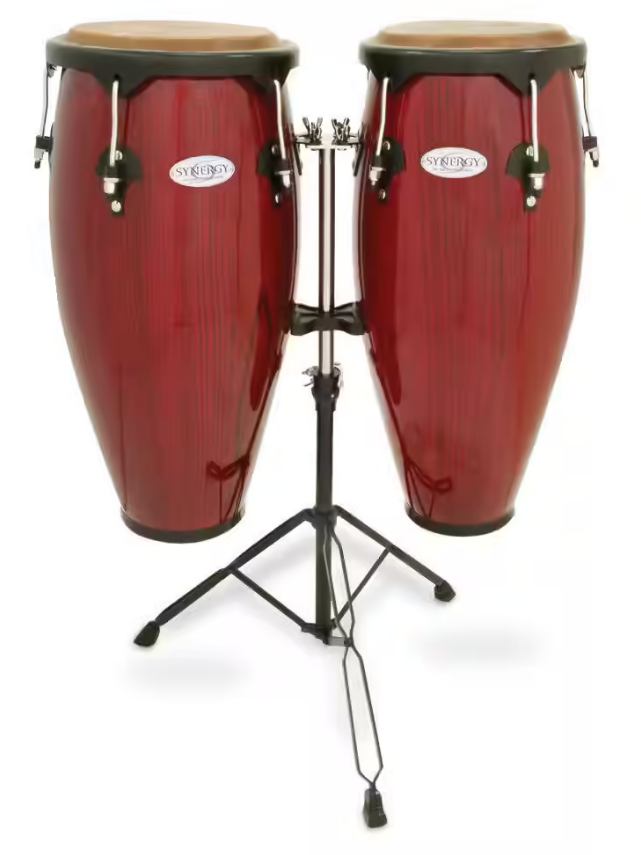 Toca Synergy 10" + 11" Congas in red
