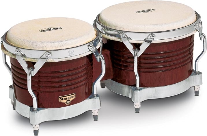 LP Matador Wood Bongos - Almond Brown (M201-ABW)