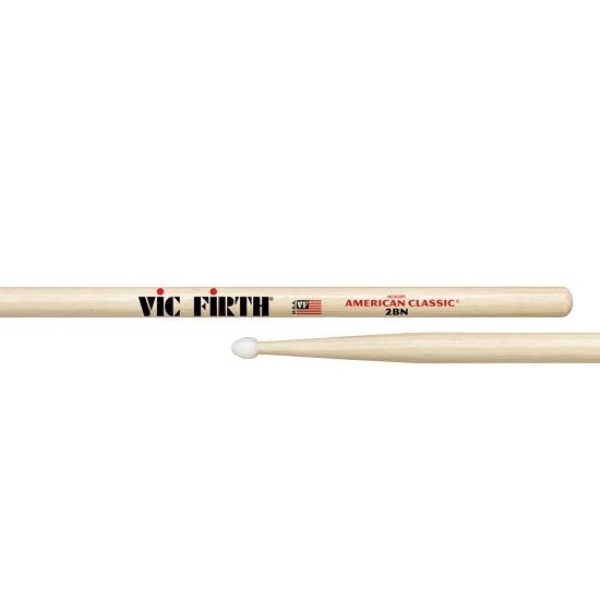 Vic Firth 2BN American Classic Drumsticks - Nylon Tip