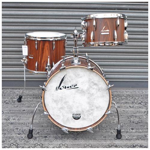 Image 11 - Sonor Vintage Drumkit 18'' 3pc Shell Pack, Rosewood Semi Gloss with Mount