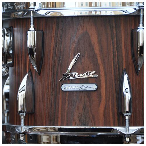 Image 10 - Sonor Vintage Drumkit 18'' 3pc Shell Pack, Rosewood Semi Gloss with Mount