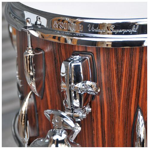 Image 7 - Sonor Vintage Drumkit 18'' 3pc Shell Pack, Rosewood Semi Gloss with Mount