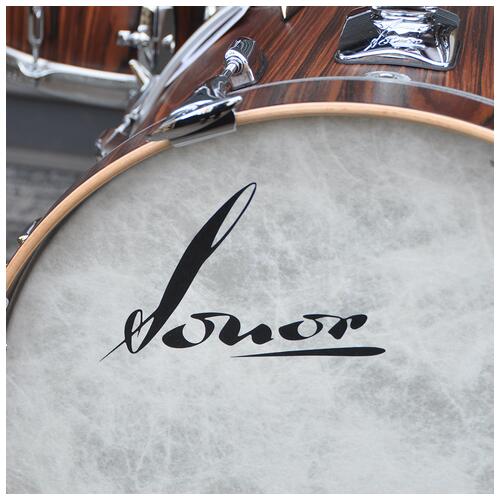 Image 4 - Sonor Vintage Drumkit 18'' 3pc Shell Pack, Rosewood Semi Gloss with Mount