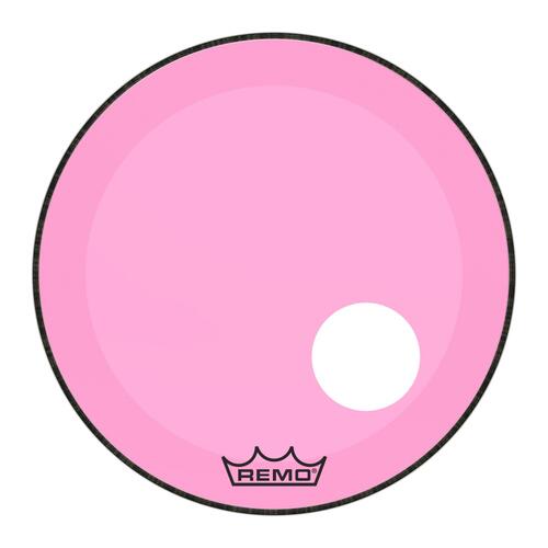 Image 2 - Remo Powerstroke 3 Colortone Pink Bass Drum Heads