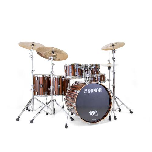 Sonor AQ2 ltd Edition, 150th Anniversary 22" Shell pack with Snare in Ebony Gloss Veneer