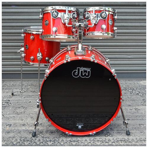 Image 4 - DW Performance In Red Lacquer 10" 12" 14" 22" Shell Pack - 2nd Hand