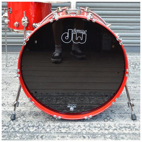 Image 10 - DW Performance In Red Lacquer 10" 12" 14" 22" Shell Pack - 2nd Hand