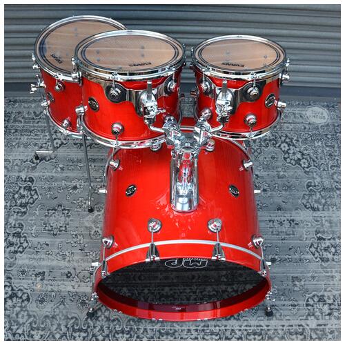 Image 15 - DW Performance In Red Lacquer 10" 12" 14" 22" Shell Pack - 2nd Hand
