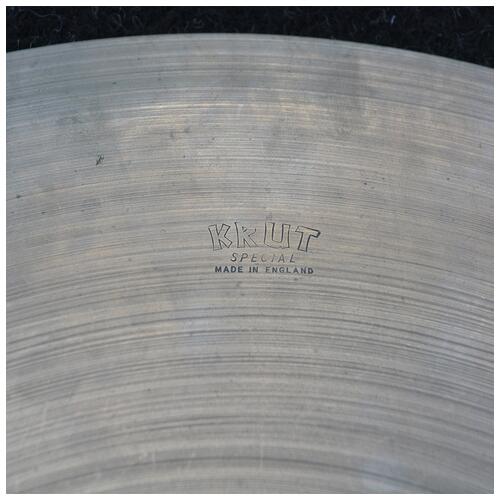 Image 2 - Krut 18" Special Made In England Riveted Cymbal - 2nd Hand