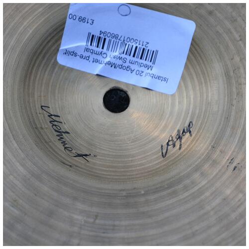 Image 3 - Istanbul 20" Agop / Mehmet 'pre split' Medium Swish Cymbal - 2nd Hand