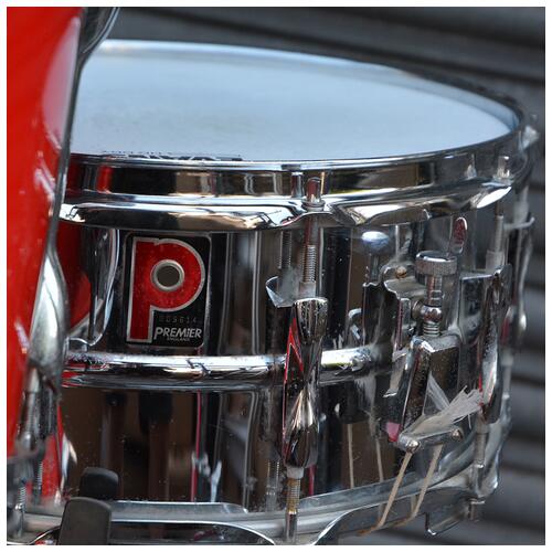 Image 2 - Premier Projector 90s Red Lacquered With Chrome Snare And Hardware 12" 13" 16" 22" - 2nd Hand