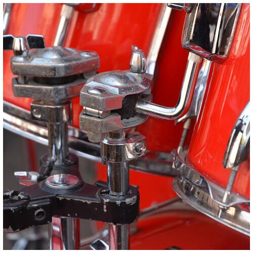 Image 10 - Premier Projector 90s Red Lacquered With Chrome Snare And Hardware 12" 13" 16" 22" - 2nd Hand