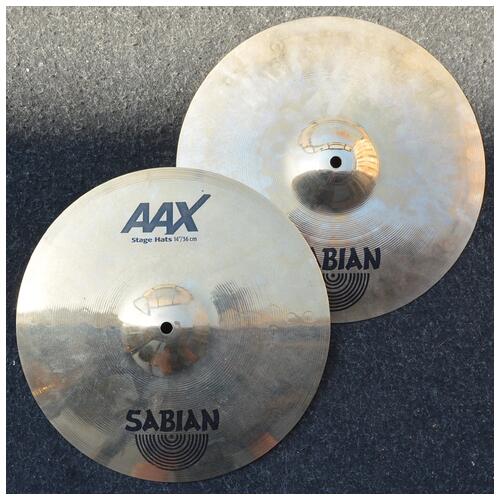 Image 1 - Sabian AAX 14" Stage Hi Hat Cymbals - 2nd Hand