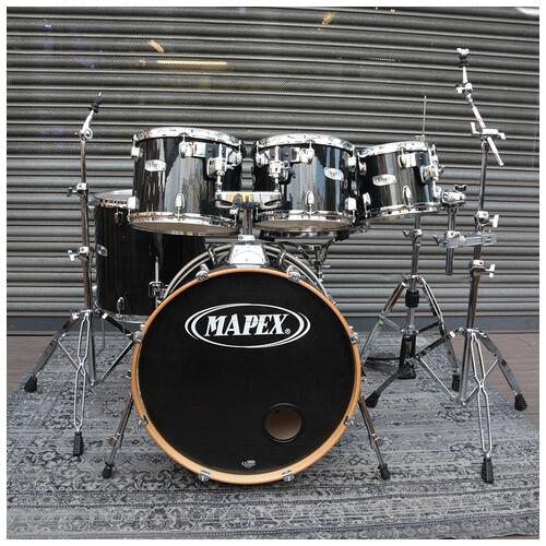 Image 3 - Mapex M Birch 10" 12" 13" 16" 22" Snare Hardware Black Lacquer - 2nd Hand