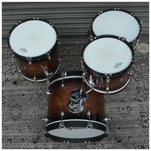 Image 15 - Gretsch Special Edition Catalina 12" 14" 18" 14" Snare Gloss Walnut Burst with Wood Hoops - 2nd Hand