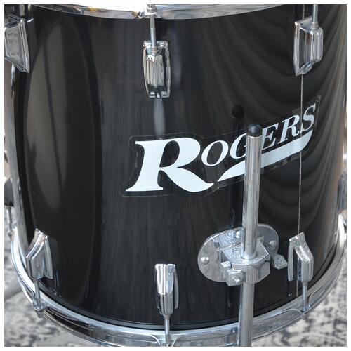Image 10 - Rogers Usa Big R 1970s Londoner Drum Kit 12",13",16",22" In Ebony With Stands - 2nd Hand