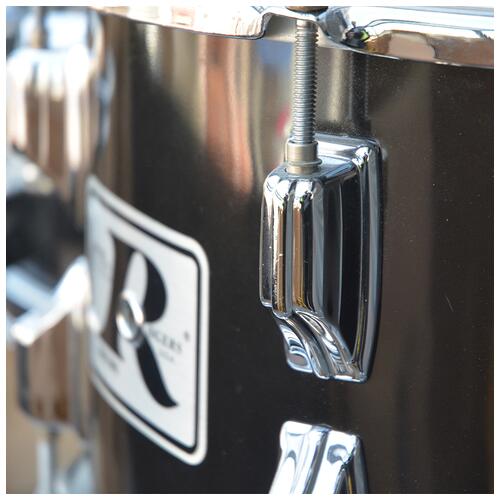 Image 12 - Rogers Usa Big R 1970s Londoner Drum Kit 12",13",16",22" In Ebony With Stands - 2nd Hand