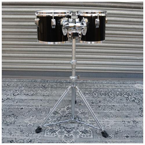 Image 5 - Rogers USA concert toms 8" + 10" in black with Stands - 2nd Hand