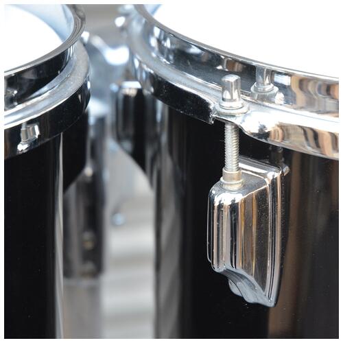 Image 4 - Rogers USA concert toms 8" + 10" in black with Stands - 2nd Hand