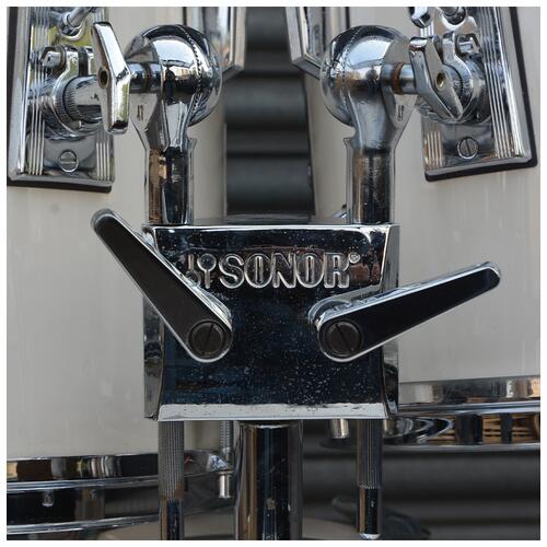 Image 7 - Sonor Lite 1980's 10" 12" 13" 16" 22" Scandinavian Birch Drum Set in Cream White Lacquer - 2nd Hand