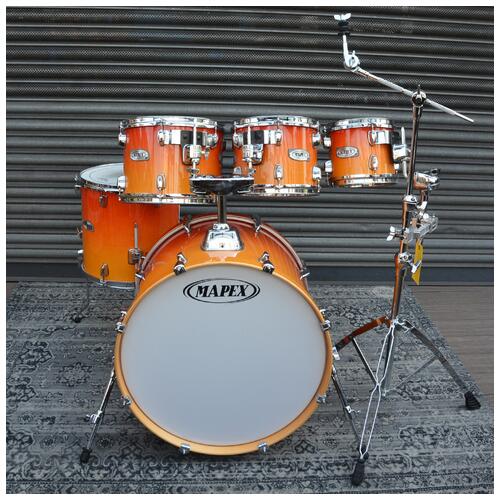 Image 2 - Mapex M Birch Series Shellpack 8" 10" 12" 14" floor tom 22" Sunburst Kit with Tom Stand