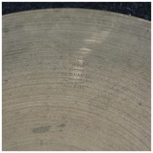 Image 4 - Zildjian 16" 1950s Avedis 'ride' stamped Crash/ride Cymbal - 'flea bite' on edge 1285g - Vintage