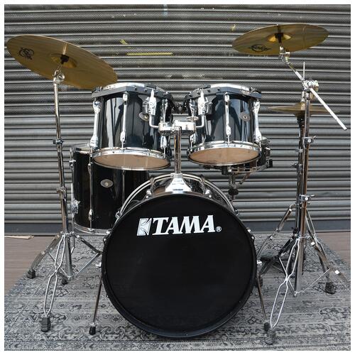 Image 3 - Tama Rockstar Black 12" 13" 16" 22" 14" Snare H/ware and Cymbals - 2nd Hand
