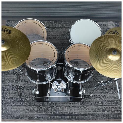 Image 17 - Tama Rockstar Black 12" 13" 16" 22" 14" Snare H/ware and Cymbals - 2nd Hand