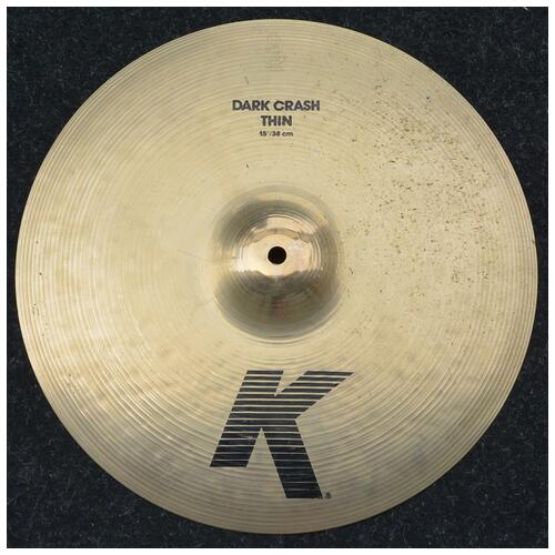 Zildjian 15" K Dark Thin Crash Cymbal - 2nd Hand