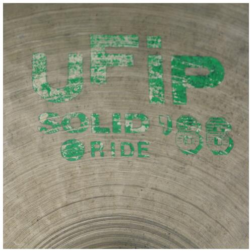 Image 3 - UFIP 20" Solid Ride 86 Ride Cymbal - 2nd Hand