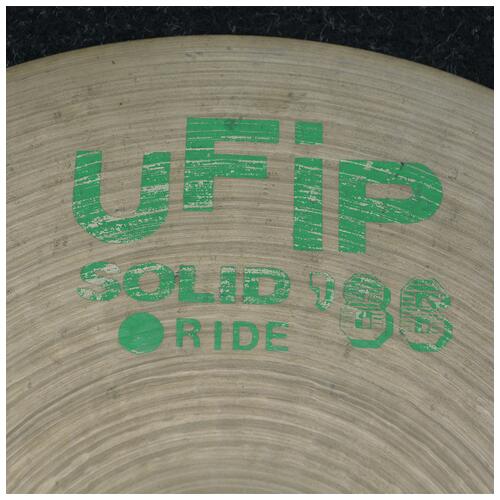 Image 3 - UFIP 18" Solid Ride 86 Crash Cymbal - 2nd Hand