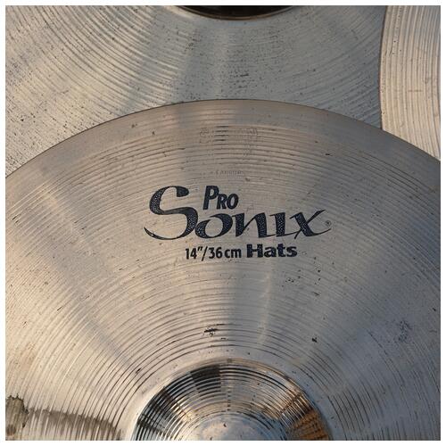 Image 3 - Sabian Pro Sonix 14" hats 16" crash 20" ride Cymbal Set with Sabian bag - 2nd Hand