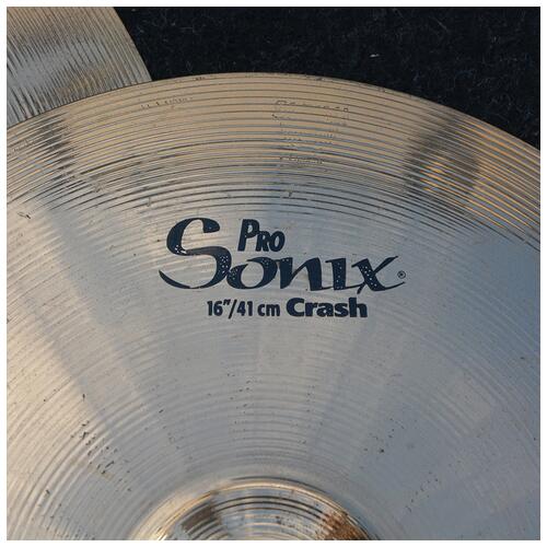 Image 4 - Sabian Pro Sonix 14" hats 16" crash 20" ride Cymbal Set with Sabian bag - 2nd Hand