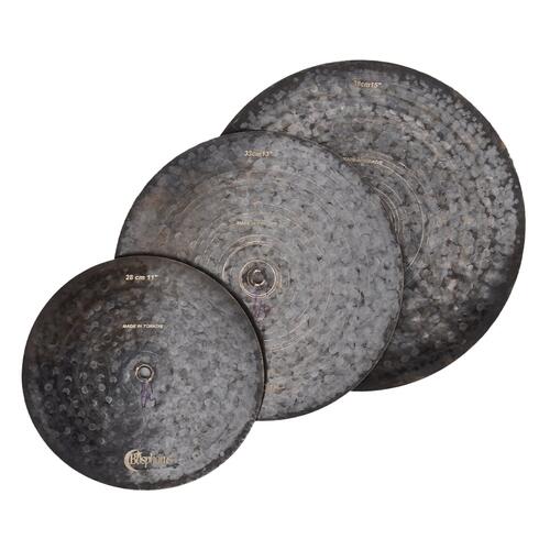 Image 4 - Bosphorus Black Pearl IBO Stack 11" + 13" + 15" Cymbals