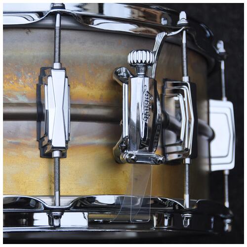 Image 11 - Ludwig LB464R 14″ x 6.5″ Raw Brass Phonic Snare Drum