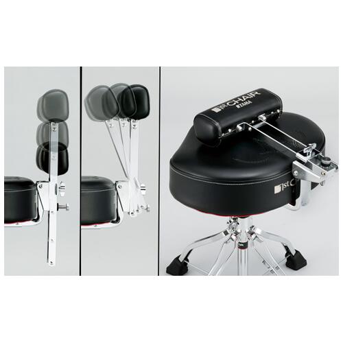 Image 4 - Tama 1st Chair Ergo-Rider Quartet with Backrest (HT741B) Drum Stool / Throne