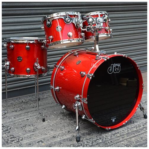 DW Performance In Red Lacquer 10" 12" 14" 22" Shell Pack - 2nd Hand