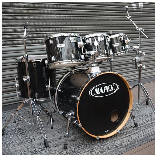 Mapex M Birch 10" 12" 13" 16" 22" Snare Hardware Black Lacquer - 2nd Hand