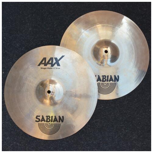 Sabian 14" Aax Stage Hi-hat Cymbals - 2nd Hand