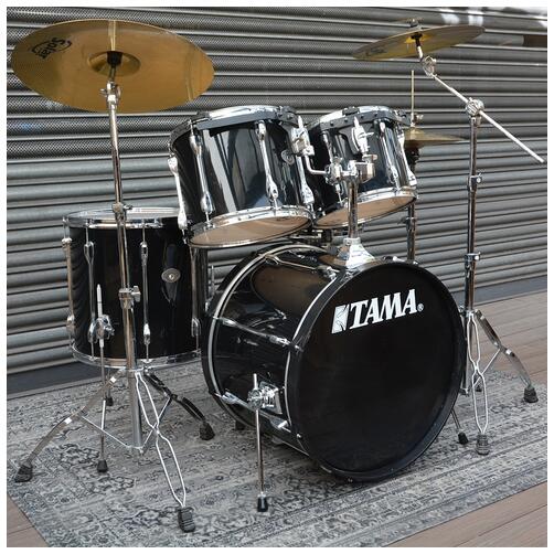 Tama Rockstar Black 12" 13" 16" 22" 14" Snare H/ware and Cymbals - 2nd Hand