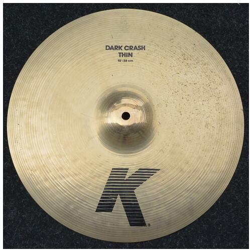 Zildjian 15" K Dark Thin Crash Cymbal - 2nd Hand