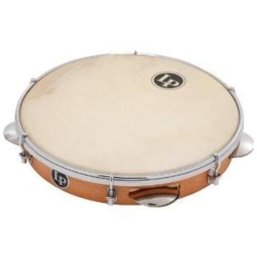 Latin Percussion 10" Wood Pandeiro - Natural Head w/ Bag (LP3010N)