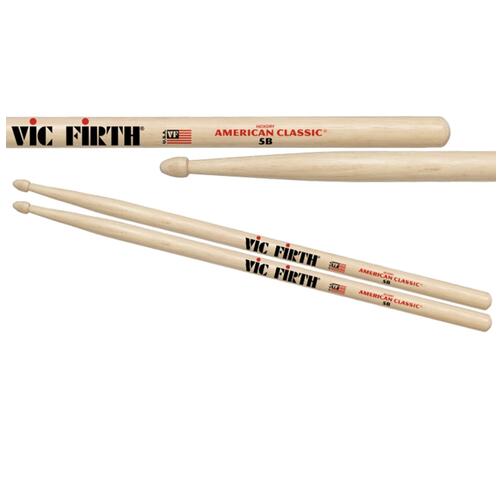 Vic Firth 5B American Classic Drumsticks - Wood Tip