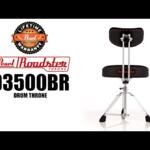 Video thumbnail 0 - Pearl D-3500BR Roadster Multi-Core Saddle Drum Throne w/Back Rest