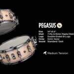 Video thumbnail 0 - Mapex Black Panther PEGASUS Maple/Walnut 14"x5.5" Snare Drum BPNMW4550LXN