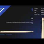 Video thumbnail 0 - Vater VH5BW Hickory 5B Wood Tip Drum Sticks